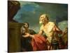 Diogenes Asking for Alms, 1767-Jean Bernard Restout-Stretched Canvas