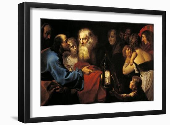 Diogenes in Search of Man-Pieter van Mol-Framed Giclee Print