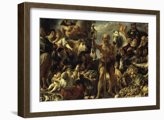 Diogenes of Sinope-Jacob Jordaens-Framed Giclee Print