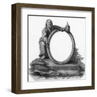 Diogenes with Lantern-null-Framed Art Print