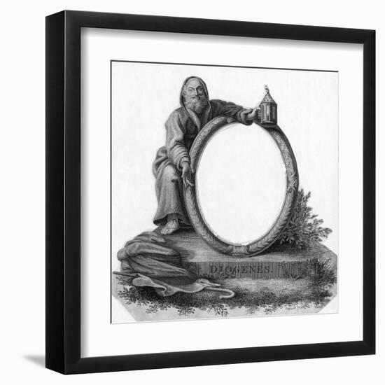 Diogenes with Lantern-null-Framed Art Print