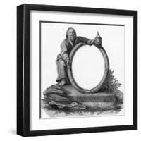 Diogenes with Lantern-null-Framed Art Print