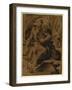 Diogenes with the Featherless Cock, Between 1500 and 1530-Ugo da Carpi-Framed Giclee Print