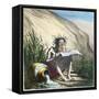 Diogenes-Honore Daumier-Framed Stretched Canvas