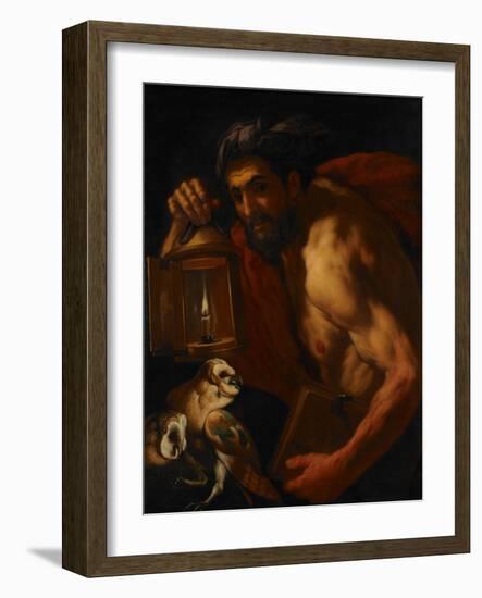 Diogenes-Johann Karl Loth-Framed Giclee Print