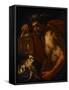 Diogenes-Johann Karl Loth-Framed Stretched Canvas