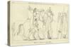 Diomed and Ulysses Returning with the Spoils of Rhesus-John Flaxman-Stretched Canvas