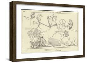 Diomed Casting His Spear Against Mars-John Flaxman-Framed Giclee Print