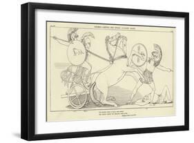 Diomed Casting His Spear Against Mars-John Flaxman-Framed Giclee Print