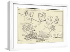 Diomed Casting His Spear Against Mars-John Flaxman-Framed Giclee Print