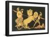 Diomed Casting His Spear Againt Ares-John Flaxman-Framed Giclee Print