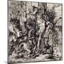 Diomède dévoré par ses chevaux-Gustave Moreau-Mounted Giclee Print