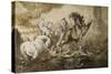 Diomède dévoré par ses chevaux-Gustave Moreau-Stretched Canvas