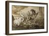 Diomède dévoré par ses chevaux-Gustave Moreau-Framed Giclee Print