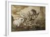 Diomède dévoré par ses chevaux-Gustave Moreau-Framed Giclee Print