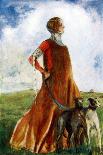 Woman 's costume in reign of Edward III-Dion Clayton Calthrop-Giclee Print