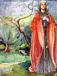 Woman 's costume in reign of Edward III-Dion Clayton Calthrop-Giclee Print