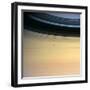 Dione And Ring Shadows on Saturn, Cassini-null-Framed Premium Photographic Print