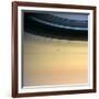 Dione And Ring Shadows on Saturn, Cassini-null-Framed Photographic Print