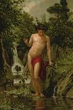 Narcissus in Love with His Own Reflection-Dionisio Baixeras-Verdaguer-Framed Stretched Canvas