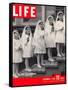 Dionne Quintuplets First Communion, September 2, 1940-Hansel Mieth-Framed Stretched Canvas