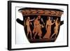 Dionysiac Procession, Detail of an Attic Red-Figure Bell-Krater, 5th Century BC-null-Framed Giclee Print