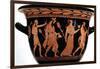 Dionysiac Procession, Detail of an Attic Red-Figure Bell-Krater, 5th Century BC-null-Framed Giclee Print