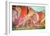 Dionysian Entourage with Dionysus Reclining into the Lap of a Woman-null-Framed Giclee Print