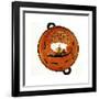 Dionysius in a Sailing Boat Surrounded by Dolphins, Ancient Greek Dish (Krate), 530 Bc-null-Framed Giclee Print