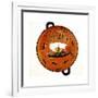 Dionysius in a Sailing Boat Surrounded by Dolphins, Ancient Greek Dish (Krate), 530 Bc-null-Framed Giclee Print