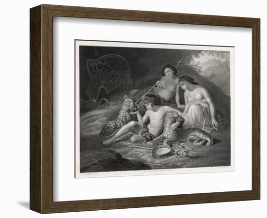 Dionysos and His Panthers-null-Framed Art Print