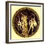 Dionysos and Satyrs, Illustration from 'Greek Vase Paintings'-English-Framed Giclee Print