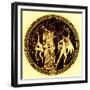 Dionysos and Satyrs, Illustration from 'Greek Vase Paintings'-English-Framed Giclee Print