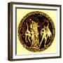 Dionysos and Satyrs, Illustration from 'Greek Vase Paintings'-English-Framed Giclee Print