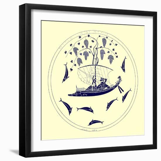 Dionysus at Sea, Illustration from 'Greek Vase Paintings' by J. E. Harrison and D. S. Maccoll-English-Framed Giclee Print