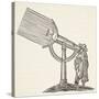 Dioptric Telescope, Copy of an Engraving by Boris Mestchersky-French School-Stretched Canvas