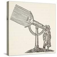Dioptric Telescope, Copy of an Engraving by Boris Mestchersky-French School-Stretched Canvas