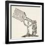 Dioptric Telescope, Copy of an Engraving by Boris Mestchersky-French School-Framed Giclee Print