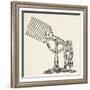 Dioptric Telescope, Copy of an Engraving by Boris Mestchersky-French School-Framed Giclee Print