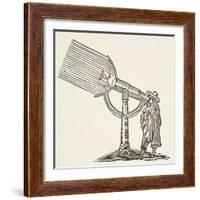 Dioptric Telescope, Copy of an Engraving by Boris Mestchersky-French School-Framed Giclee Print