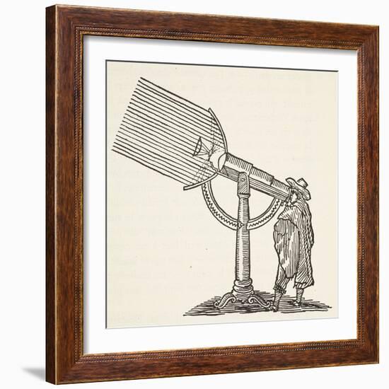 Dioptric Telescope, Copy of an Engraving by Boris Mestchersky-French School-Framed Giclee Print