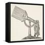 Dioptric Telescope, Copy of an Engraving by Boris Mestchersky-French School-Framed Stretched Canvas