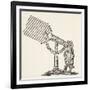 Dioptric Telescope, Copy of an Engraving by Boris Mestchersky-French School-Framed Giclee Print