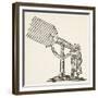 Dioptric Telescope, Copy of an Engraving by Boris Mestchersky-French School-Framed Giclee Print