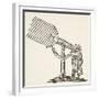 Dioptric Telescope, Copy of an Engraving by Boris Mestchersky-French School-Framed Giclee Print