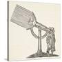 Dioptric Telescope, Copy of an Engraving by Boris Mestchersky-French School-Stretched Canvas