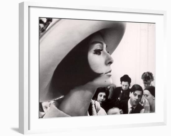 Dior Model Kouka Modeling in Paris Fashion Show-Paul Schutzer-Framed Photographic Print