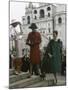 Dior Models in Soviet Union for Officially Sanctioned Fashion Show-null-Mounted Photographic Print