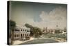 Diorama of Government Square in Paramaribo-Gerrit Schouten-Stretched Canvas