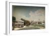 Diorama of Government Square in Paramaribo-Gerrit Schouten-Framed Art Print